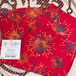 LulaRoe OneSize 💥 Firecracker Leggings